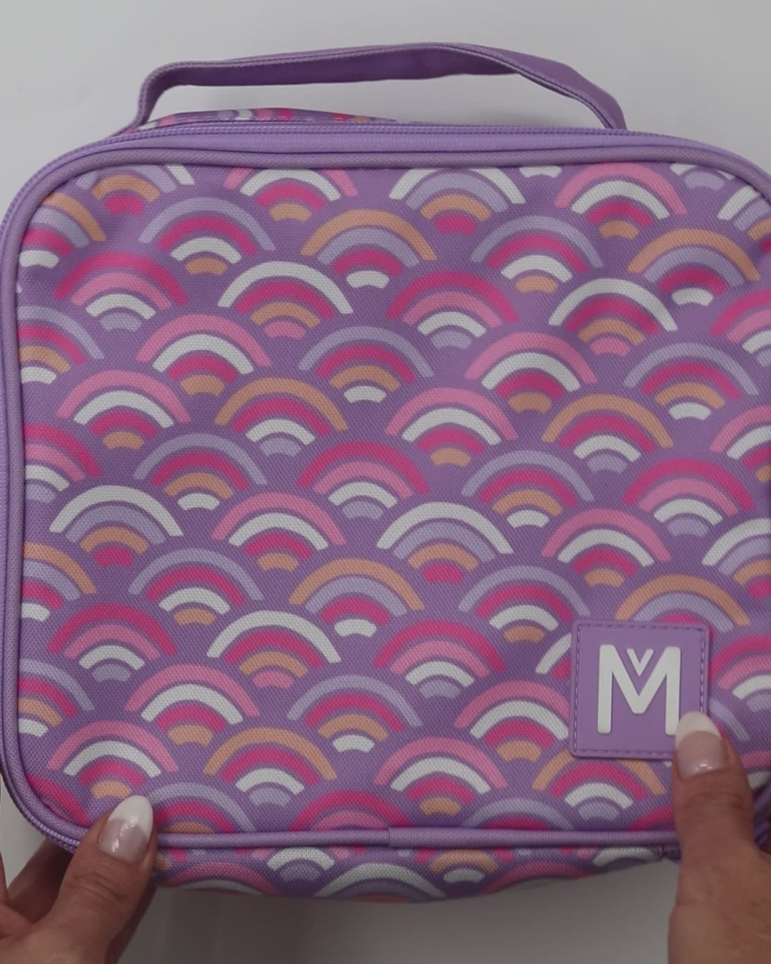 MontiiCo Medium Insulated Lunch Bag - Rainbow Roller