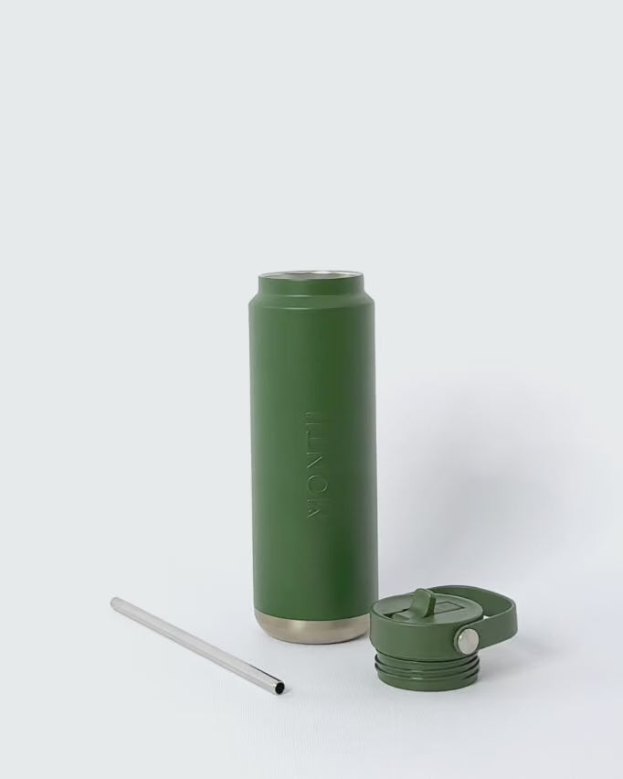 MontiiCo 700ml Quench Sipper Drink Bottle - Khaki