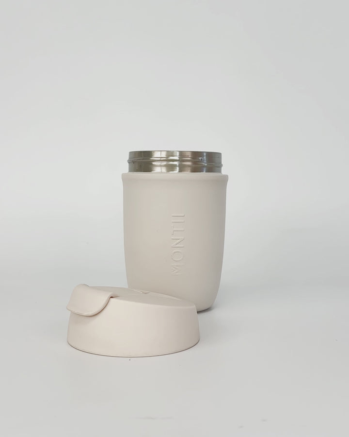 MontiiCo 380ml Travel Cup - Cream