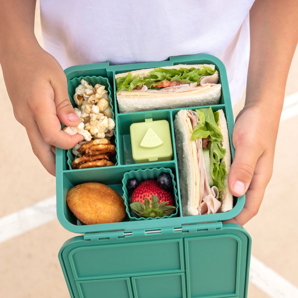 Lehoo Castle Bento Lunch Box for Kids with 5 Compartments,1250ml