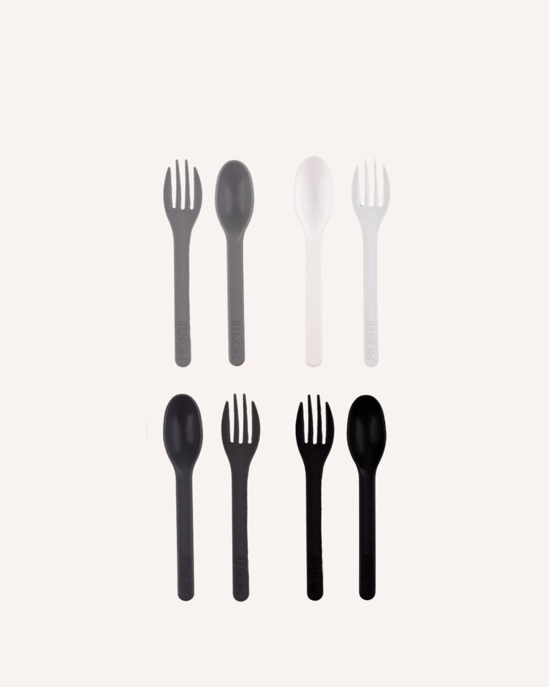 MontiiCo Out & About Cutlery Set - Monochrome