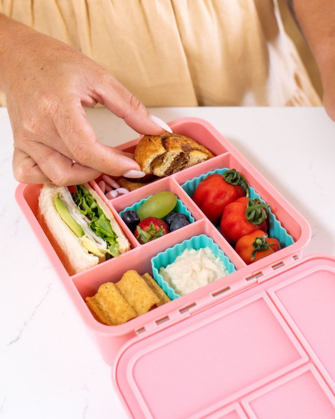 MontiiCo Bento Five Lunch Box - Strawberry