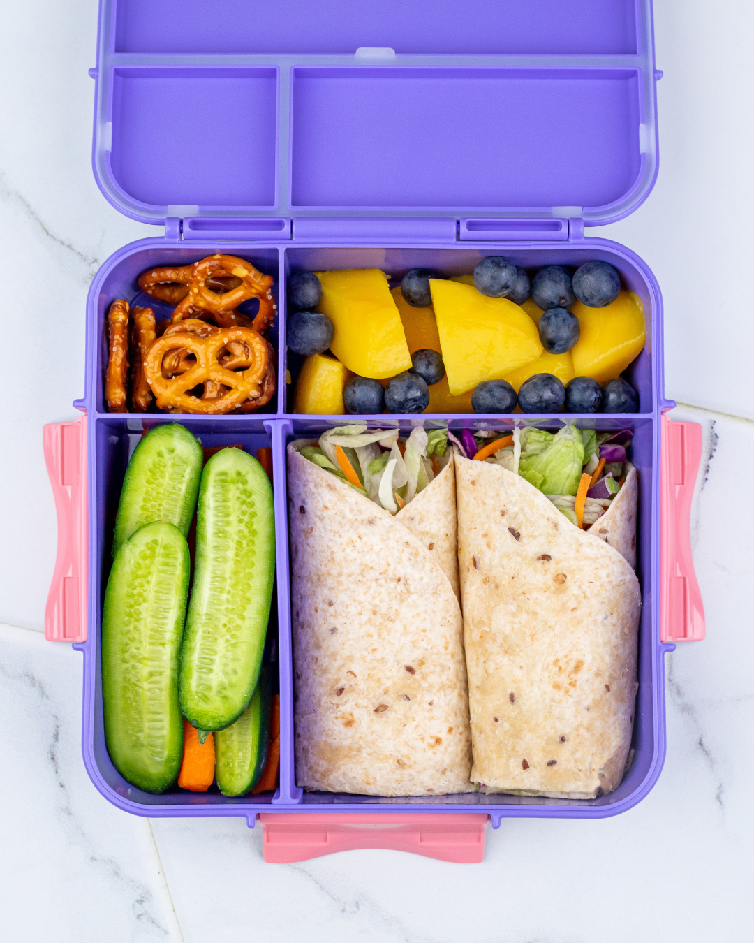 Aohea Leakproof Bento Lunch Box for Kids with Fork and Spoon