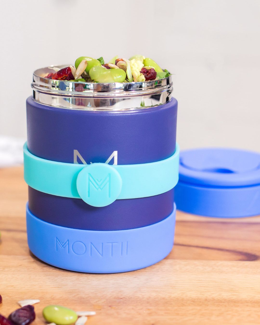 MontiiCo Food Jar Cutlery Band - Iced Berry