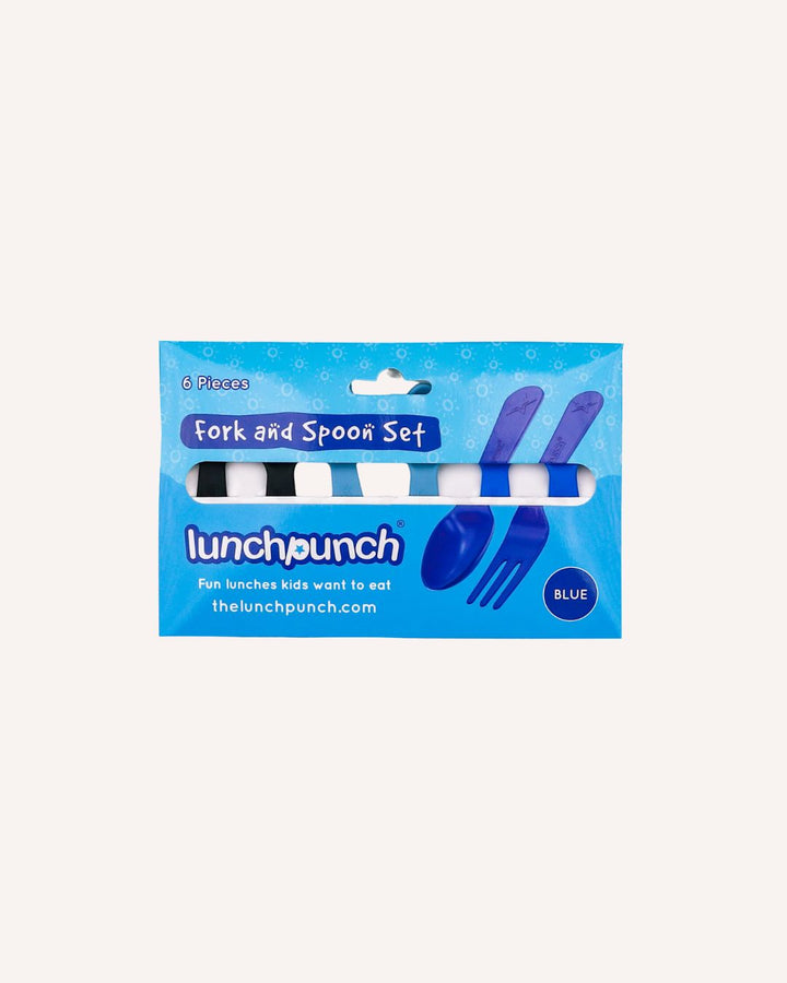 Lunch Punch Lunch Box Fork and Spoon Set - Blue